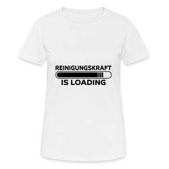 Reinigungskraft Spruch Reinigungskraft Geschenk - Frauen T-Shirt atmungsaktiv - Weiß - Vorne - AI Model Female 172 dark (172cm)