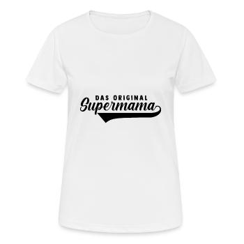Maman Maman - T-shirt respirant Femme - blanc - Devant - AI Model Female 172 dark (172cm)