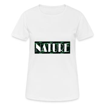 Nature - Frauen T-Shirt atmungsaktiv - Weiß - Vorne - AI Model Female 172 dark (172cm)