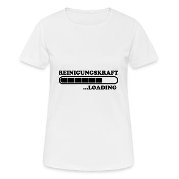 Reinigungskraft Spruch Reinigungskraft Geschenk - Frauen T-Shirt atmungsaktiv - Weiß - Vorne - AI Model Female 172 dark (172cm)