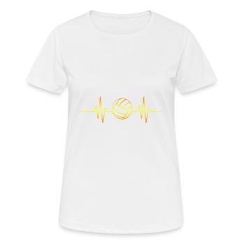 Volley-ball - T-shirt respirant Femme - blanc - Devant - AI Model Female 172 dark (172cm)