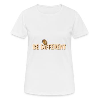 BE DIFFERENT Sunflower Self Love Positivity - Women's Breathable T-Shirt - white - Front - AI Model Female 172 dark (172cm)
