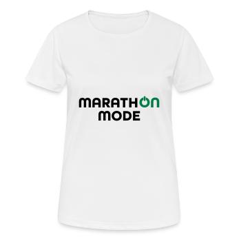 marathon - Women's Breathable T-Shirt - white - Front - AI Model Female 172 dark (172cm)