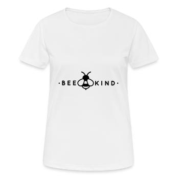 Soyez enfant, convivialité, diversité, humanité - T-shirt respirant Femme - blanc - Devant - AI Model Female 172 dark (172cm)