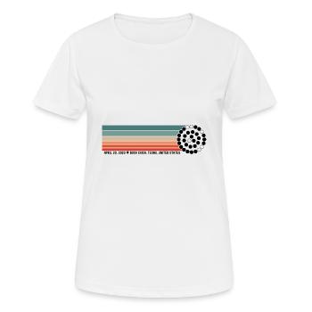 Mond, Mars und Weltraumforschung - SpaceShip - Frauen T-Shirt atmungsaktiv - Weiß - Vorne - AI Model Female 172 dark (172cm)