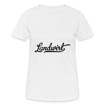 Landwirt - Frauen T-Shirt atmungsaktiv - Weiß - Vorne - AI Model Female 172 dark (172cm)