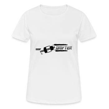 drifter - Frauen T-Shirt atmungsaktiv - Weiß - Vorne - AI Model Female 172 dark (172cm)