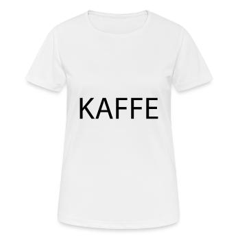 Kaffee - Frauen T-Shirt atmungsaktiv - Weiß - Vorne - AI Model Female 172 dark (172cm)
