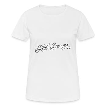 Vrai rêveur - T-shirt respirant Femme - blanc - Devant - AI Model Female 172 dark (172cm)