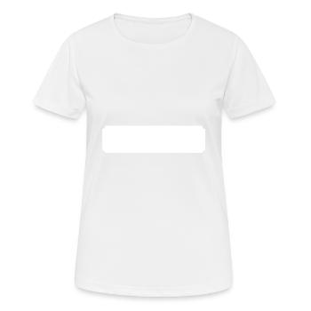 Bannière - T-shirt respirant Femme - blanc - Devant - AI Model Female 172 dark (172cm)