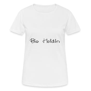 Bio Heldin - Frauen T-Shirt atmungsaktiv - Weiß - Vorne - AI Model Female 172 dark (172cm)