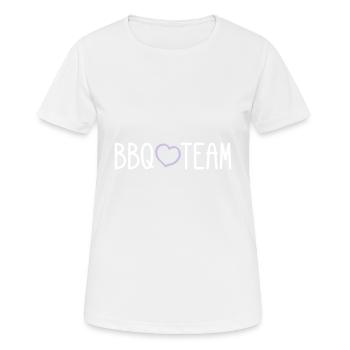 BBQ Grill Team - Women's Breathable T-Shirt - white - Front - AI Model Female 172 dark (172cm)