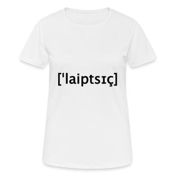 leipzig, according to scripture - Women's Breathable T-Shirt - white - Front - AI Model Female 172 dark (172cm)