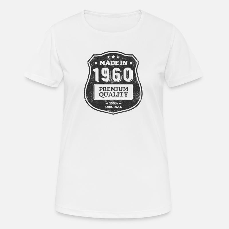 MADE IN 1960 - Women's Breathable T-Shirt - white