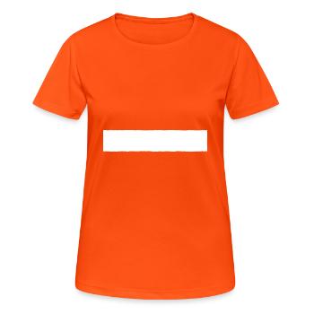 Bannière - T-shirt respirant Femme - orange néon - Devant - AI Model Female 172 dark (172cm)