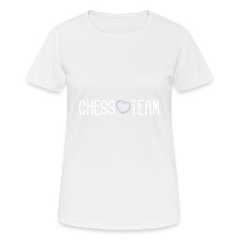 Chess Team - Women's Breathable T-Shirt - white - Front - AI Model Female 172 dark (172cm)