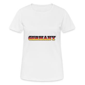 Allemagne Jersey Football Flag Football Sport - T-shirt respirant Femme - blanc - Devant - AI Model Female 172 dark (172cm)