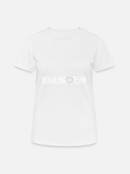 Bowling Team - Frauen T-Shirt atmungsaktiv - Weiß