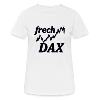 frech DAX deutscher aktien index - Frauen T-Shirt atmungsaktiv - Weiß - Vorne - AI Model Female 172 dark (172cm)