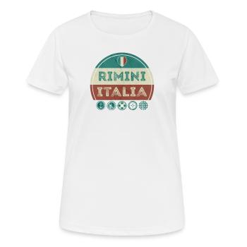 Rimini Adria Italien Urlaub Souvenir - Frauen T-Shirt atmungsaktiv - Weiß - Vorne - AI Model Female 172 dark (172cm)