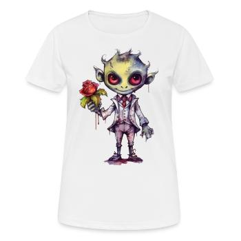 Vampire en tant que charmant Rosenkavalier - T-shirt respirant Femme - blanc - Devant - AI Model Female 172 dark (172cm)