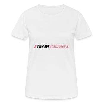 Team Symbol - Frauen T-Shirt atmungsaktiv - Weiß - Vorne - AI Model Female 172 dark (172cm)