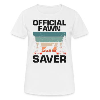 Conception de coyote pour les réacteurs de coyote - T-shirt respirant Femme - blanc - Devant - AI Model Female 172 dark (172cm)