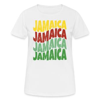 Belle idee cadeau souvenir de la Jamaique - T-shirt respirant Femme - blanc - Devant - AI Model Female 172 dark (172cm)