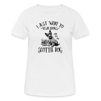 Scottish Terrier - Women's Breathable T-Shirt - white - Front - AI Model Female 172 dark (172cm)