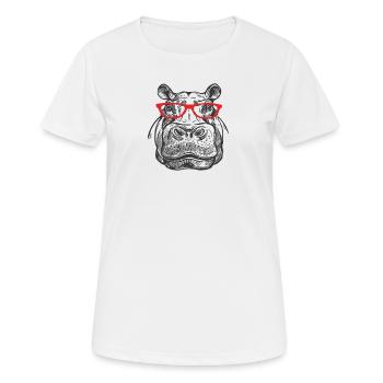 Hippo - Women's Breathable T-Shirt - white - Front - AI Model Female 172 dark (172cm)