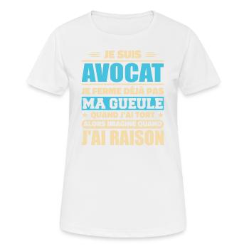 Ich bin Anwalt - Anwalt Humor Geschenk - Frauen T-Shirt atmungsaktiv - Weiß - Vorne - AI Model Female 172 dark (172cm)