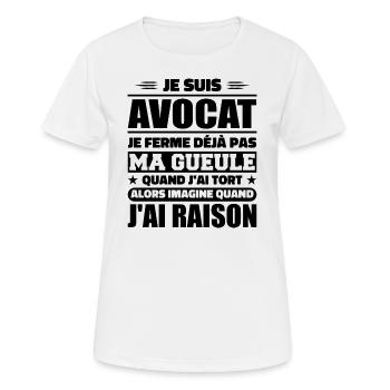 Ich bin Anwalt - Anwalt Humor Geschenk - Frauen T-Shirt atmungsaktiv - Weiß - Vorne - AI Model Female 172 dark (172cm)