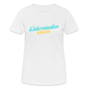 Détermination - Succès - T-shirt respirant Femme - blanc - Devant - AI Model Female 172 dark (172cm)