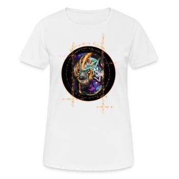 horned gods - Women's Breathable T-Shirt - white - Front - AI Model Female 172 dark (172cm)