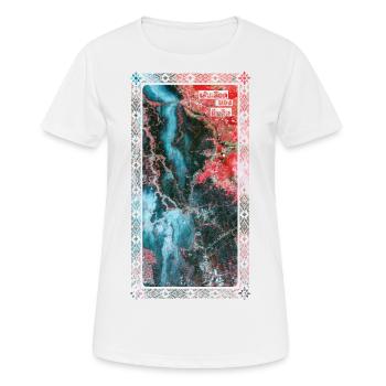 Veines de la Terre | Pulau Kreasi - T-shirt respirant Femme - blanc - Devant - AI Model Female 172 dark (172cm)