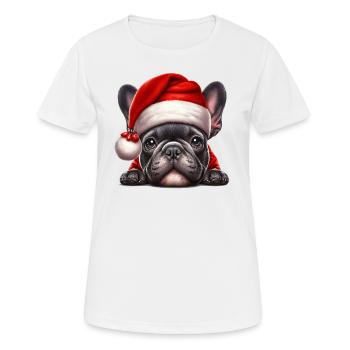 Cute French Bulldog Presents - Women's Breathable T-Shirt - white - Front - AI Model Female 172 dark (172cm)