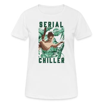 Refroidisseur en série Sloth - T-shirt respirant Femme - blanc - Devant - AI Model Female 172 dark (172cm)