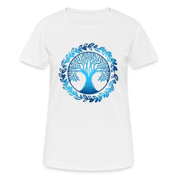 Arbre - T-shirt respirant Femme - blanc - Devant - AI Model Female 172 dark (172cm)