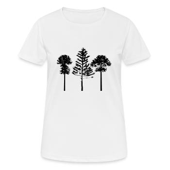 Arbre - T-shirt respirant Femme - blanc - Devant - AI Model Female 172 dark (172cm)