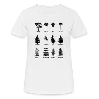 Arbre - T-shirt respirant Femme - blanc - Devant - AI Model Female 172 dark (172cm)