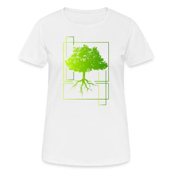 Arbre - T-shirt respirant Femme - blanc - Devant - AI Model Female 172 dark (172cm)