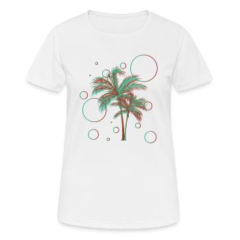 Baum - Frauen T-Shirt atmungsaktiv - Weiß - Vorne - AI Model Female 172 dark (172cm)
