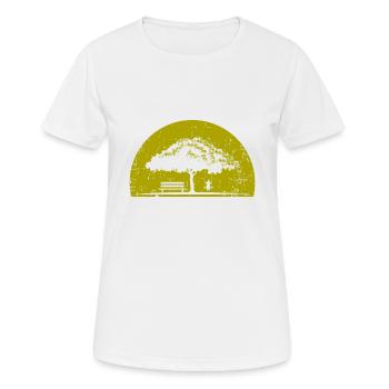 Baum - Frauen T-Shirt atmungsaktiv - Weiß - Vorne - AI Model Female 172 dark (172cm)