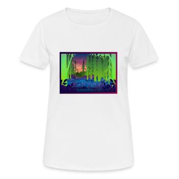 Baum - Frauen T-Shirt atmungsaktiv - Weiß - Vorne - AI Model Female 172 dark (172cm)