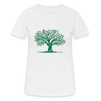 Arbre - T-shirt respirant Femme - blanc - Devant - AI Model Female 172 dark (172cm)