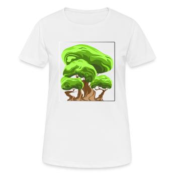 Arbre - T-shirt respirant Femme - blanc - Devant - AI Model Female 172 dark (172cm)
