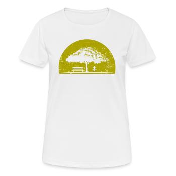 Baum - Frauen T-Shirt atmungsaktiv - Weiß - Vorne - AI Model Female 172 dark (172cm)