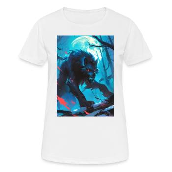 Werewolf Werwolf - Frauen T-Shirt atmungsaktiv - Weiß - Vorne - AI Model Female 172 dark (172cm)