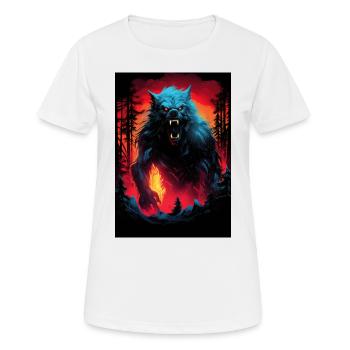 Werewolf Werwolf - Frauen T-Shirt atmungsaktiv - Weiß - Vorne - AI Model Female 172 dark (172cm)