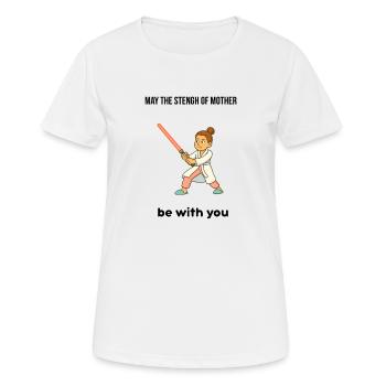 Fête des Mères – Cadeau - T-shirt respirant Femme - blanc - Devant - AI Model Female 172 dark (172cm)